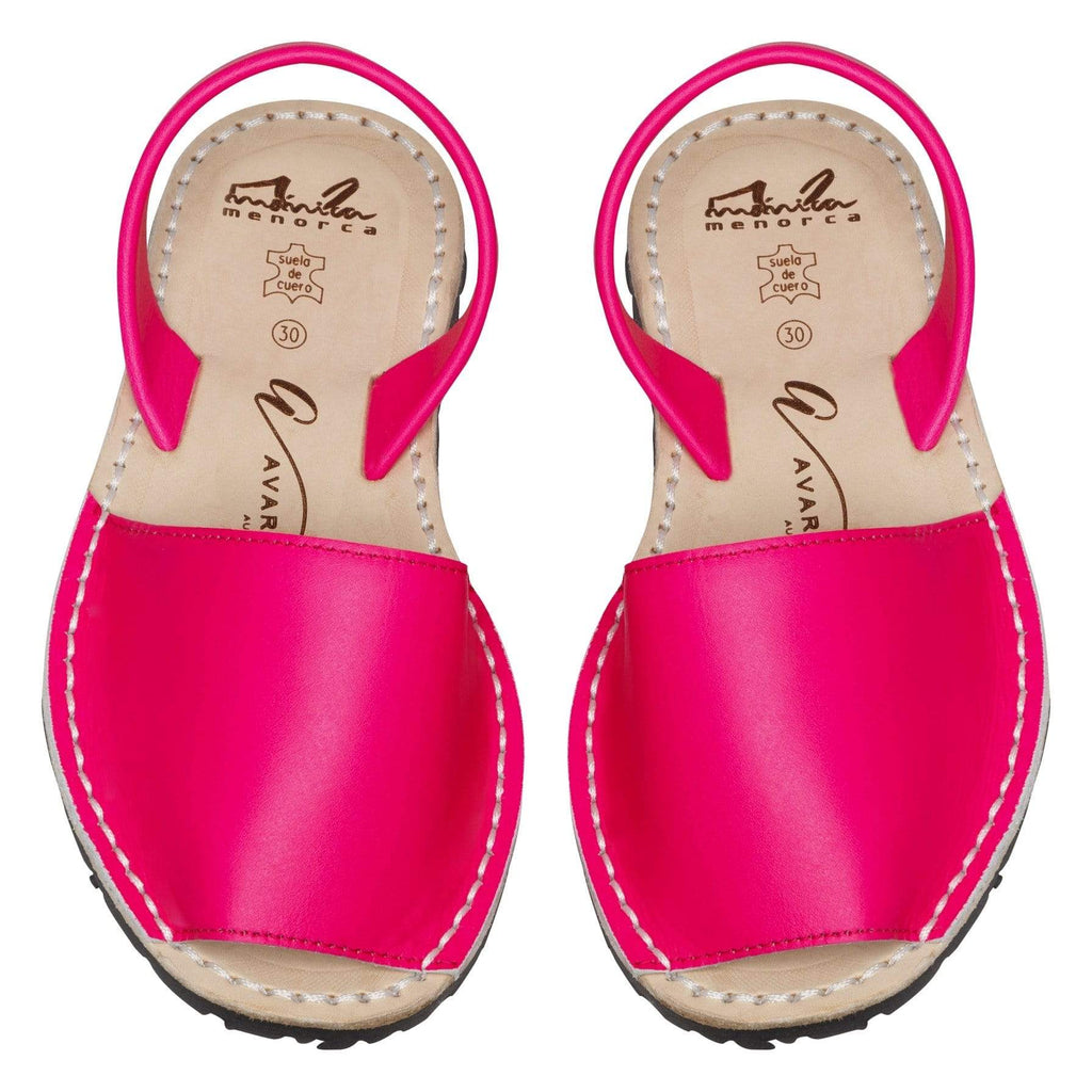 Avarcas Australia Neon Pink Junior Menorcan Sandals