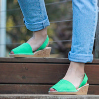 Peridot Nubuck Wedge