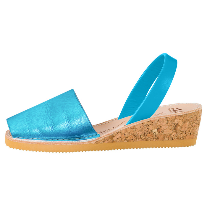 Aqua Metallic Wedge