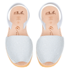 White Glitter Wedge