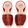 Red Glitter Wedge