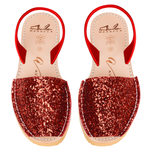 Red Glitter Wedge