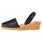 Avarcas Australia Black Wedge Menorcan Sandals