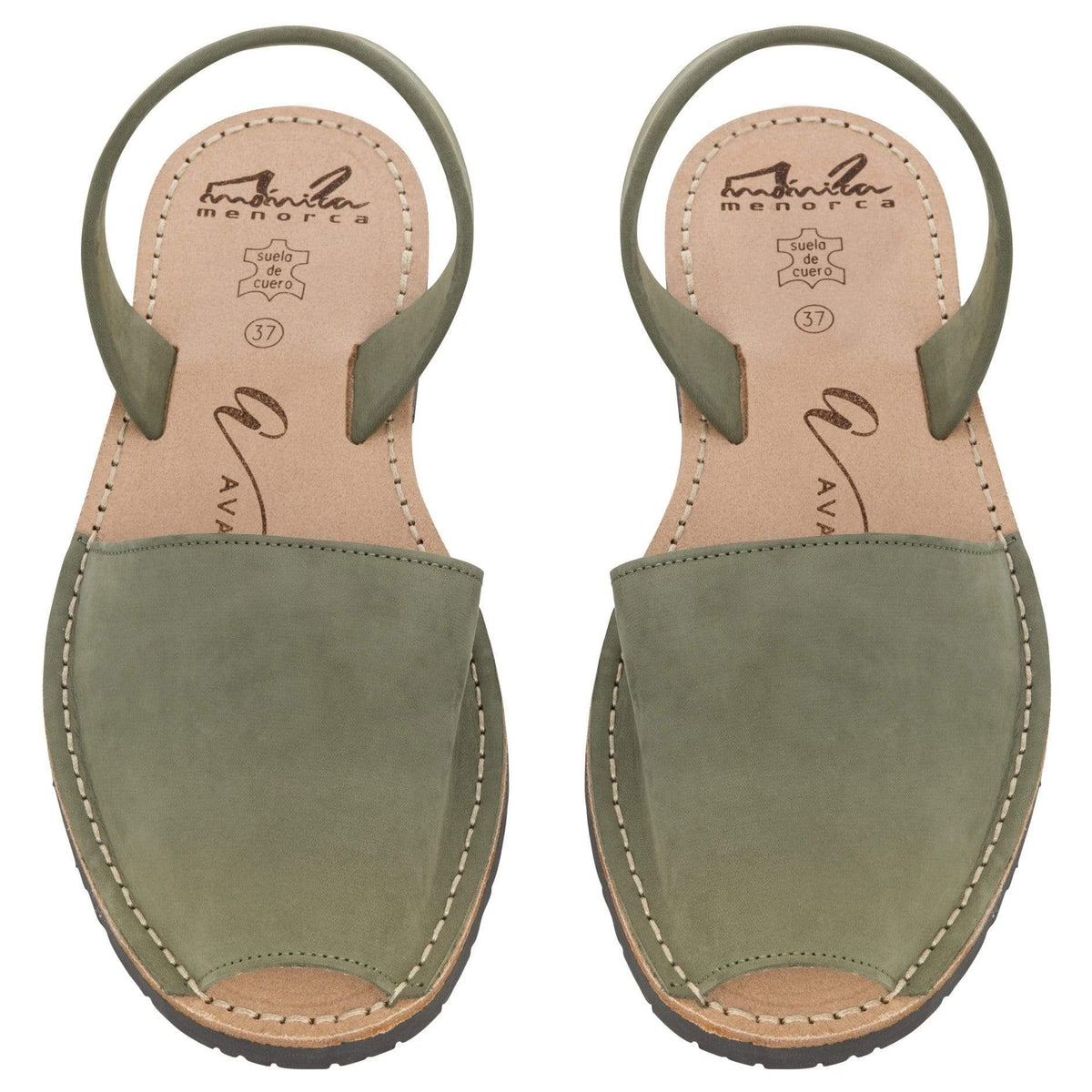 Avarcas Australia Khaki Nubuck Menorcan Sandals