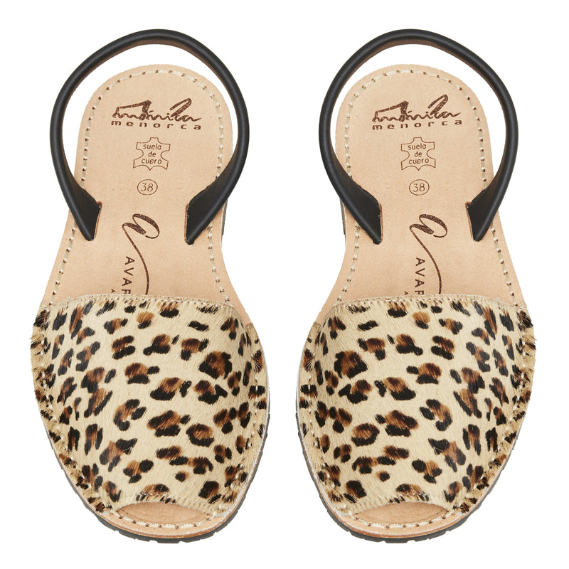 Avarcas Australia Leopard Menorcan Sandals