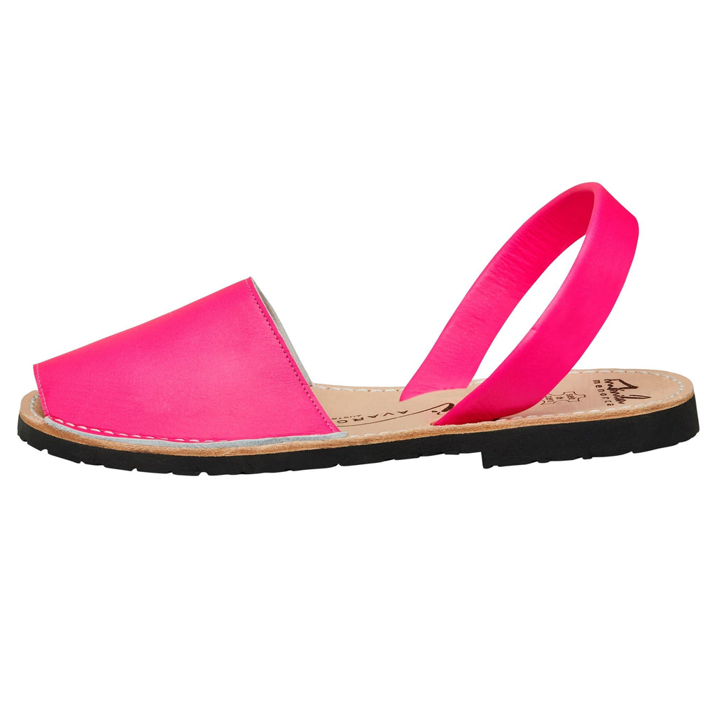 Neon Pink Beautiful and authentic Menorcan Sandals Avarcas