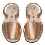 Avarcas Australia Rose Gold Metallic Junior Menorcan Sandals