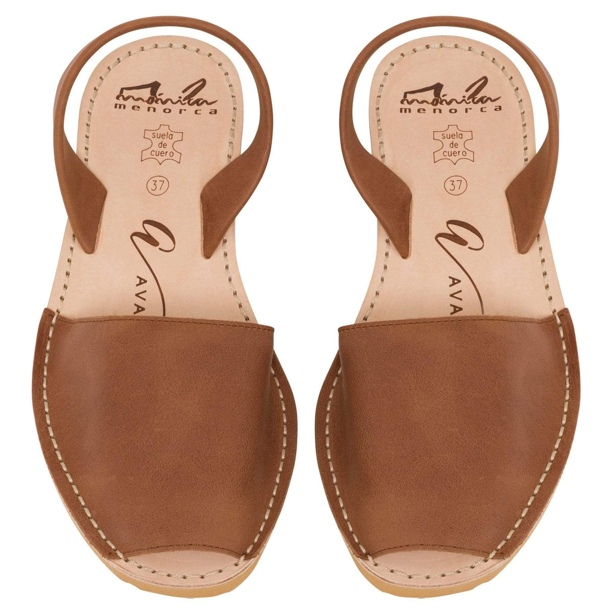 Avarcas Australia Tan Vintage Wedge Menorcan Sandals