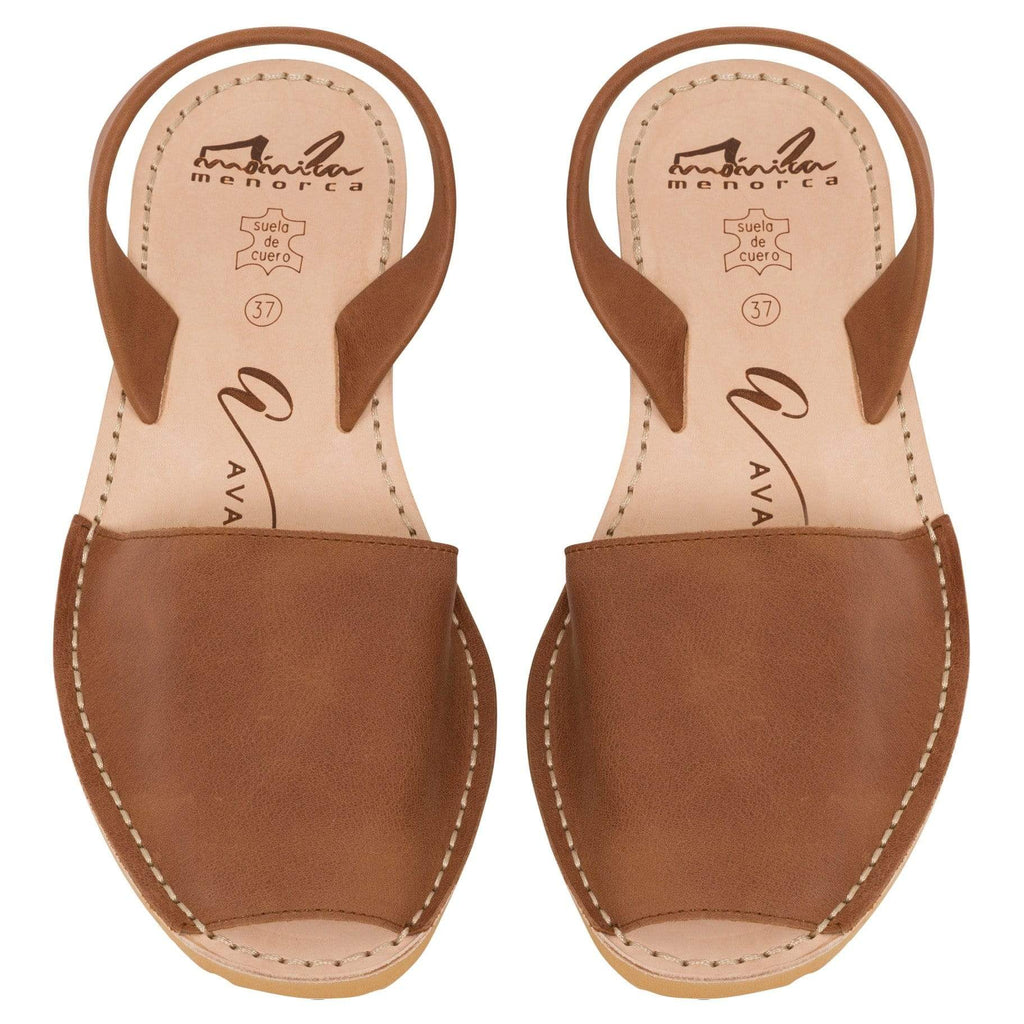 Avarcas Australia Tan Vintage Wedge Menorcan Sandals