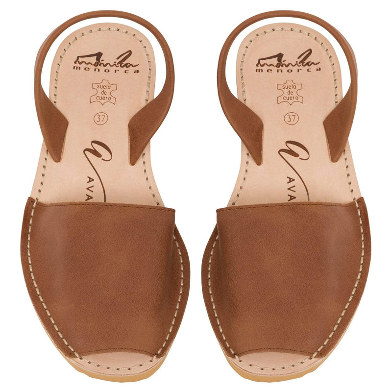 Avarcas Australia Tan Vintage Wedge Menorcan Sandals