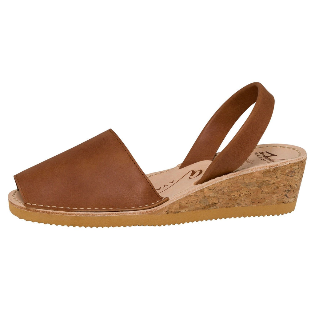 Avarcas Australia Tan Vintage Wedge Menorcan Sandals